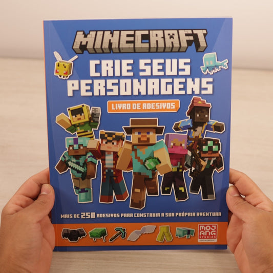 Minecraft | Crie Seu Personagem | Livros De Adesivos