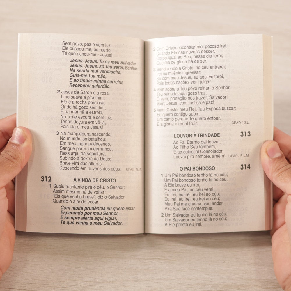 Harpa Cristã Jovem | Letra Grande | Capa Fone