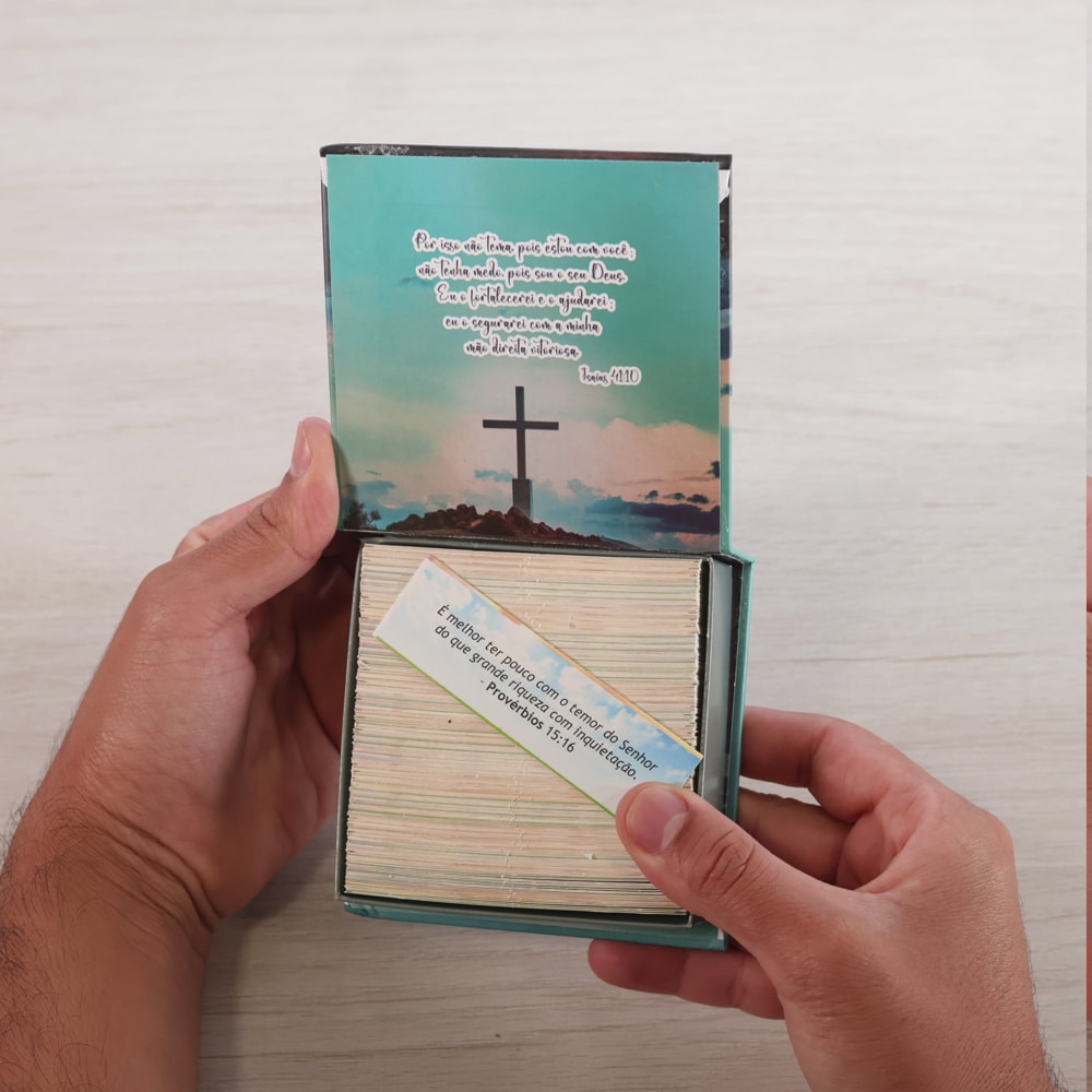 Preciosas Promessas de Deus | Caixinha de Promessas | Cruz