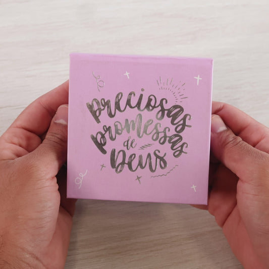 Preciosas Promessas de Deus | Caixinha de Promessas | Rosa