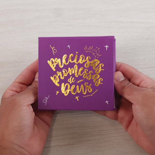 Preciosas Promessas de Deus | Caixinha de Promessas | Lilás