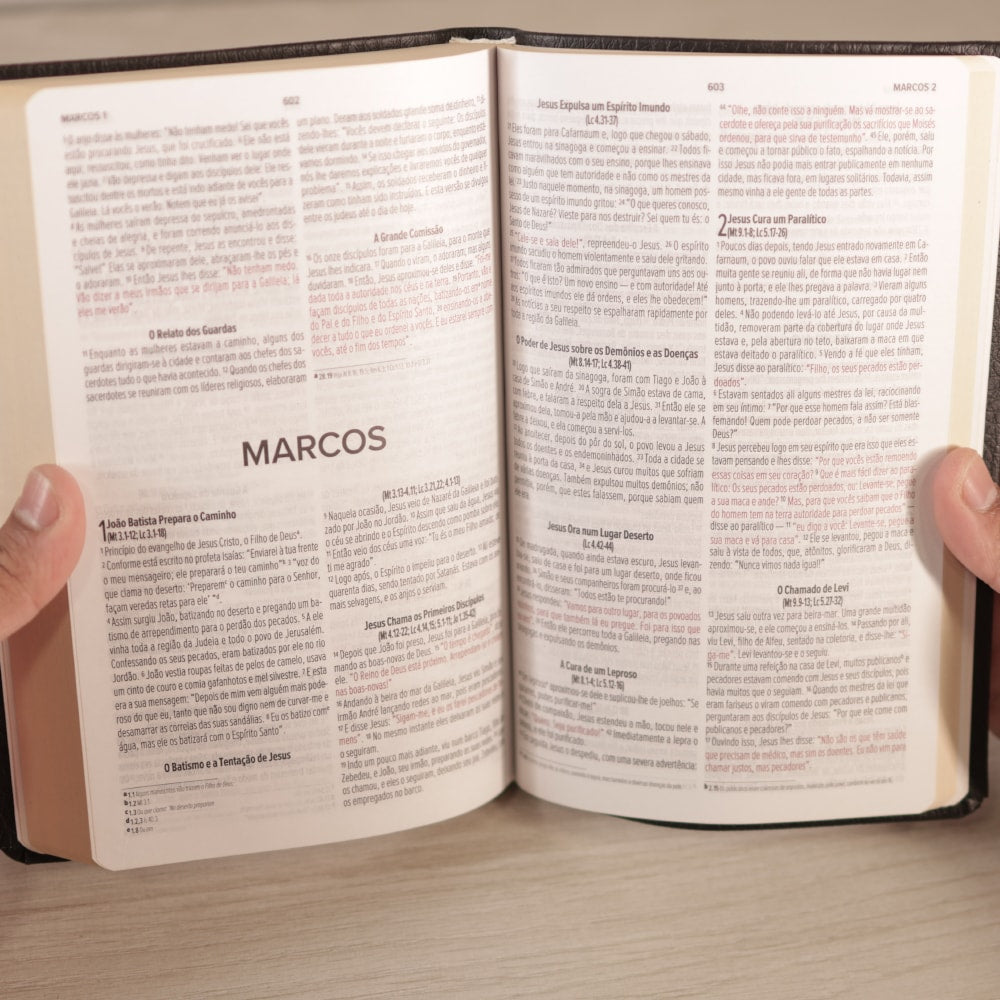 Bíblia Sagrada | NVI | Letra Normal | Capa Luxo Preta Fosca