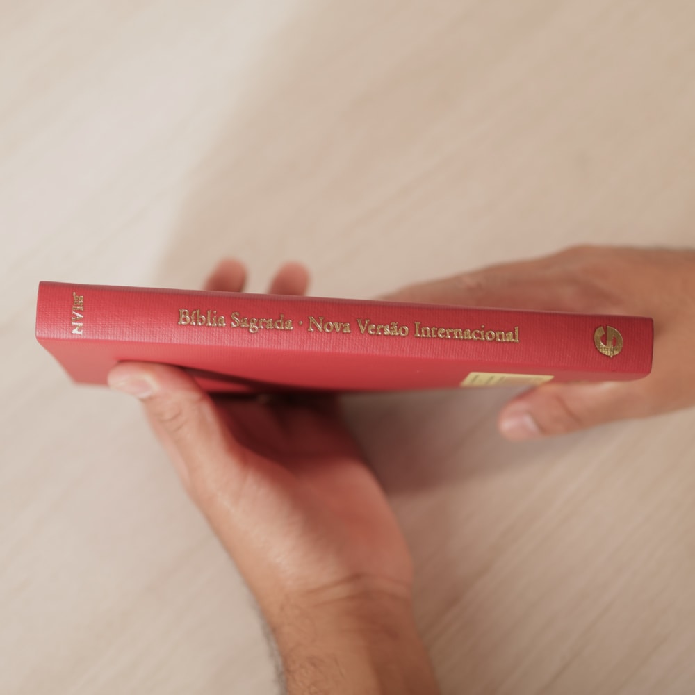 Bíblia Sagrada | NVI | Letra Normal | Capa Luxo Vermelha Fosca