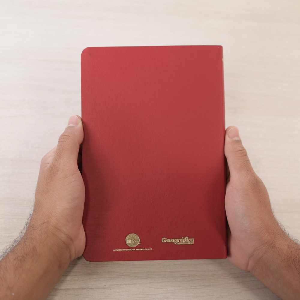 Bíblia Sagrada | NVI | Letra Normal | Capa Luxo Vermelha Fosca