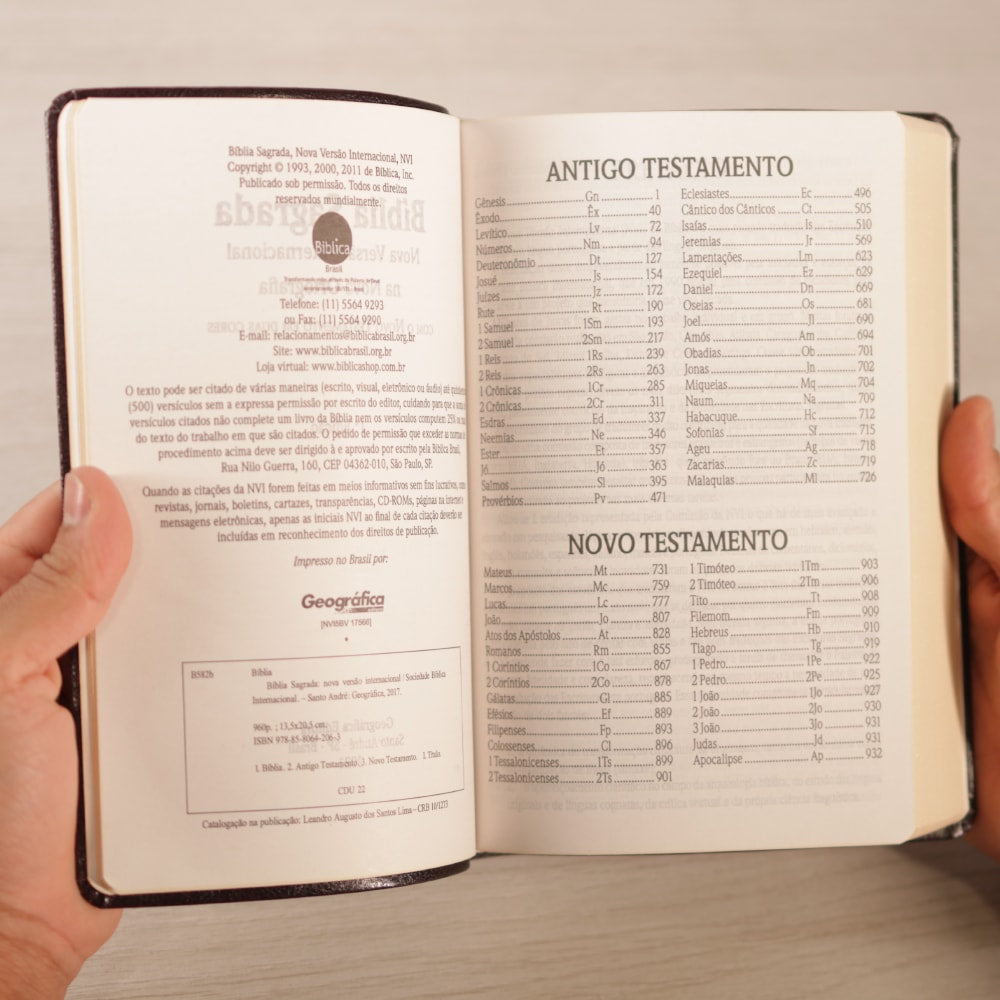 Bíblia Sagrada | NVI | Letra Normal | Capa Luxo Vinho
