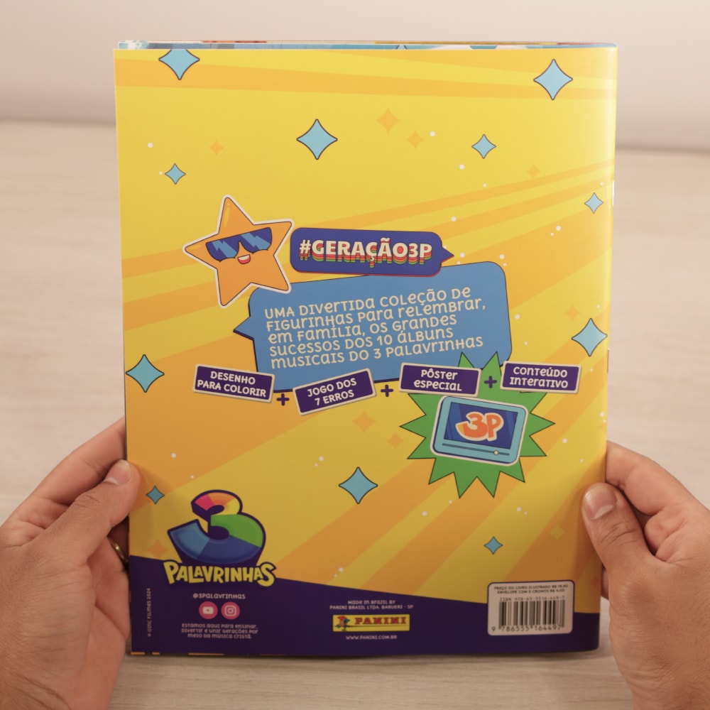 3 Palavrinhas | Álbum Livro Ilustrado Oficial | + 6 Envelopes