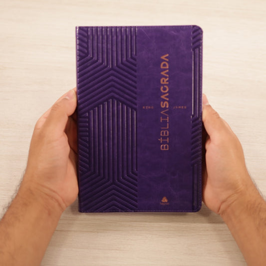 Bíblia Sagrada King James Clássica | KJC | Ultrafina Slim Lilás