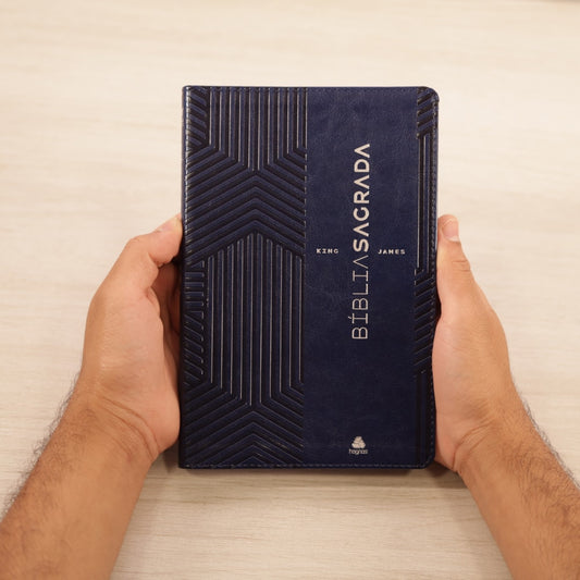 Bíblia Sagrada King James Clássica | KJC | Ultrafina Slim Azul