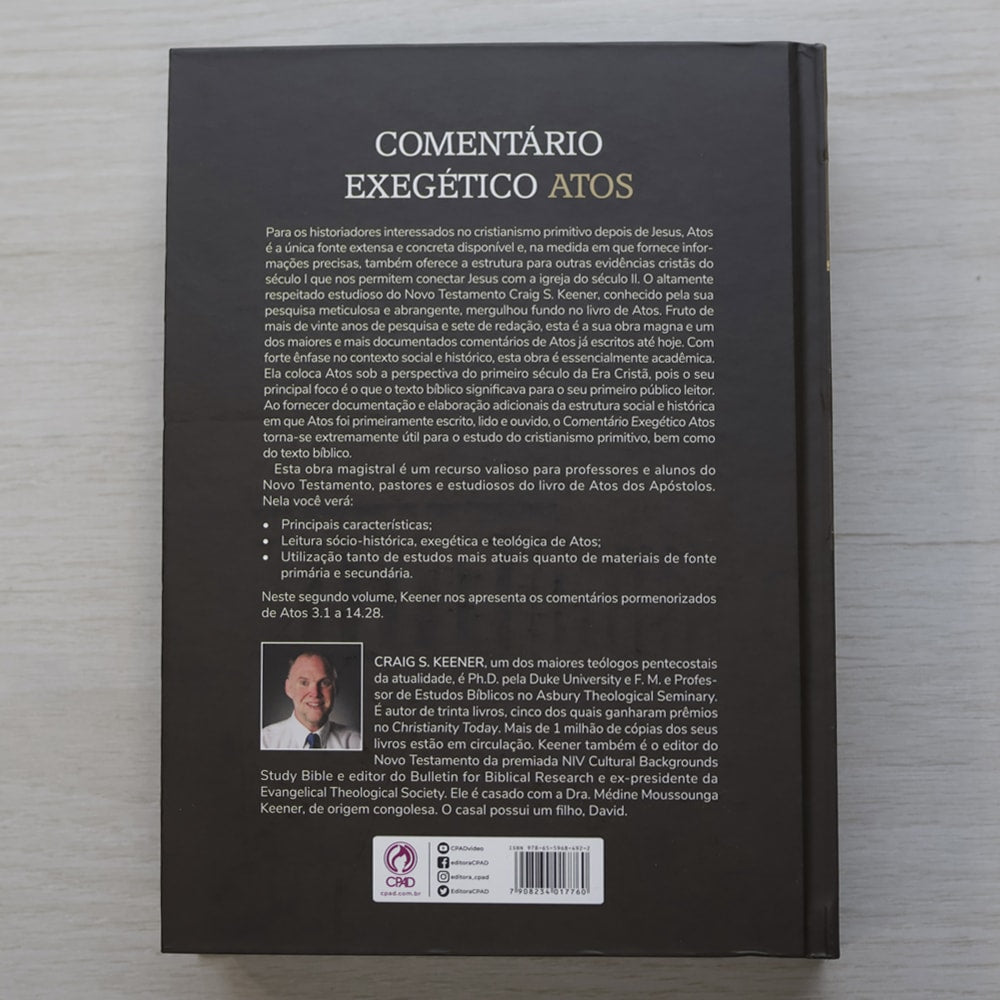 Comentário Exegético Atos | Volume 2 | Craig S Keener