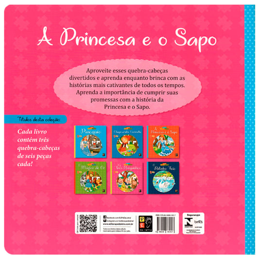 Livro De Quebra-Cabeças | A Princesa E O Sapo