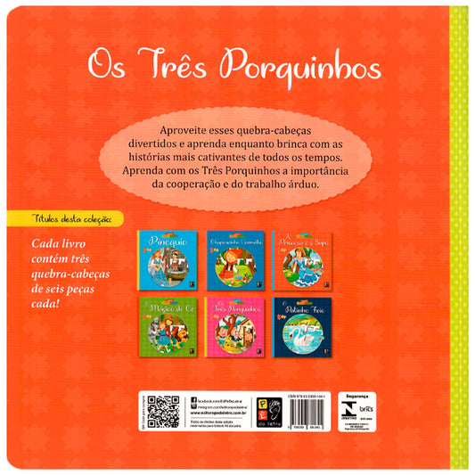 Livro De Quebra-Cabeças | Os Três Porquinhos