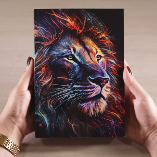 Bíblia Sagrada Leão Colorido | ARC | Letra Maior | Harpa e Corinhos | Capa Brochura