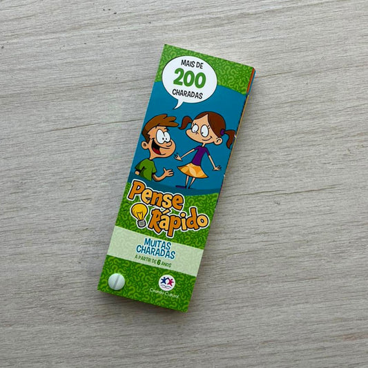 Livro Flash Cards Pense Rápido | Muitas Charadas | A Partir dos 6 Anos