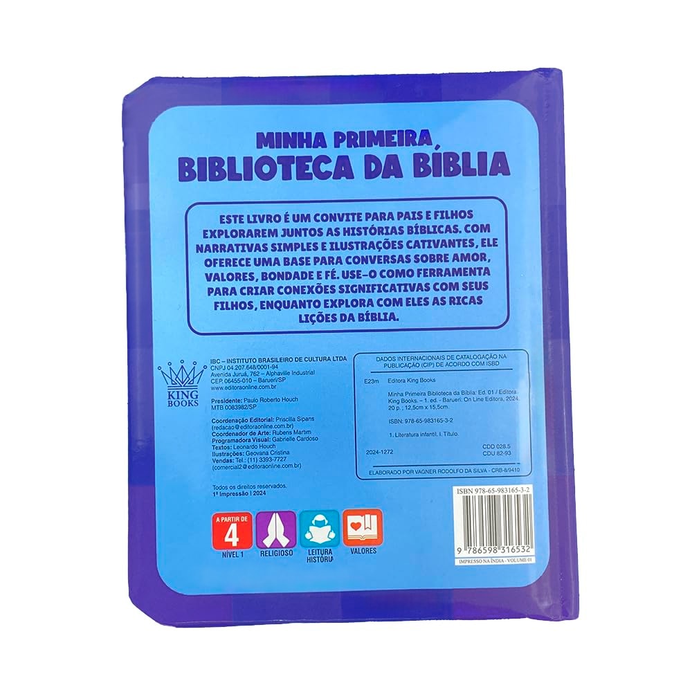 Minha Primeira Biblioteca da Bíblia | Capa Almofadada