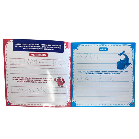 Super Escreva e Apague | Fundo do Mar | + 4