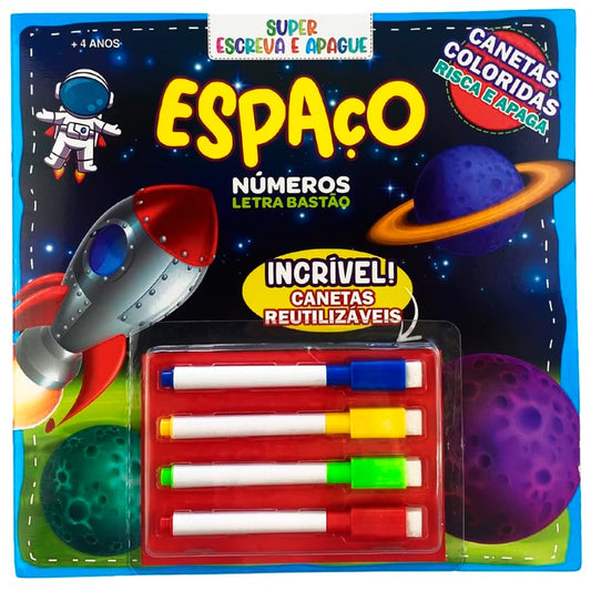 Super Escreva e Apague | Espaço | Números | + 4 Anos