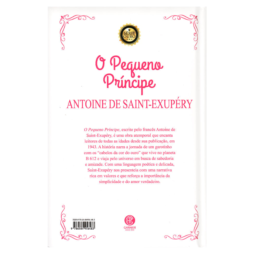 O Pequeno Príncipe | Capa Almofadada Rosa | Antoine De Saint-Exupéry