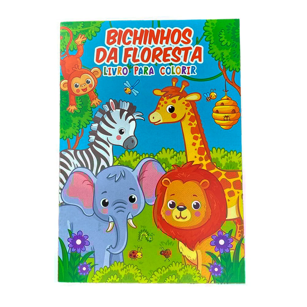 Bichinhos da Floresta Arte de Colorir | Livro Para Colorir