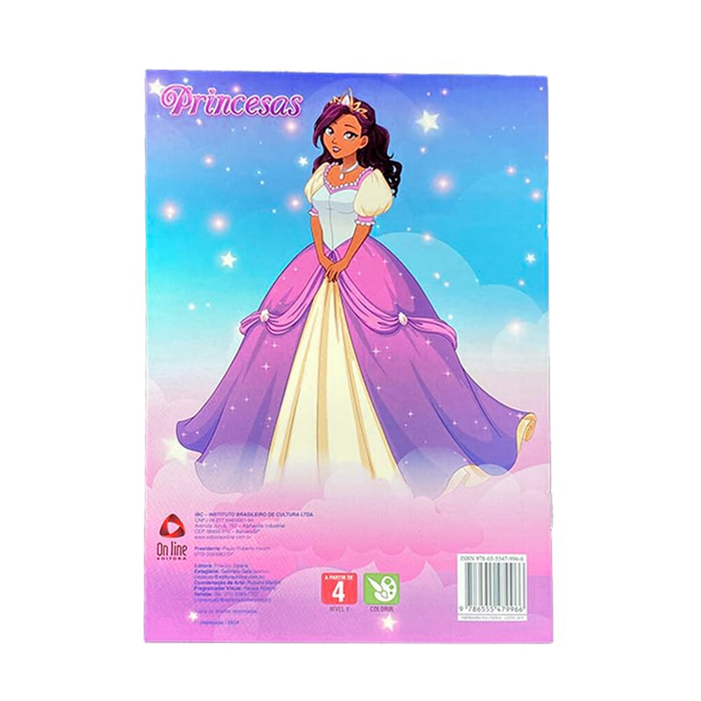 Princesas Arte de Colorir | Livro Para Colorir