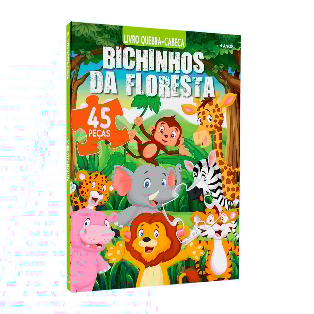 Bichinhos Da Floresta | Livro Quebra-Cabeça