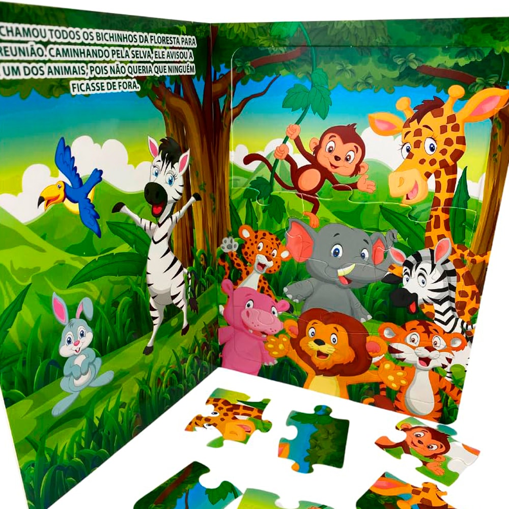 Bichinhos Da Floresta | Livro Quebra-Cabeça