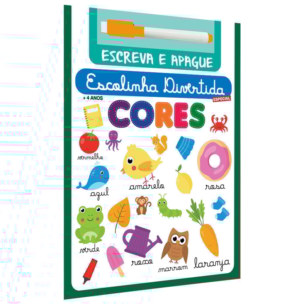 Escolinha Divertida Especial | Cores | Escreva e Apague