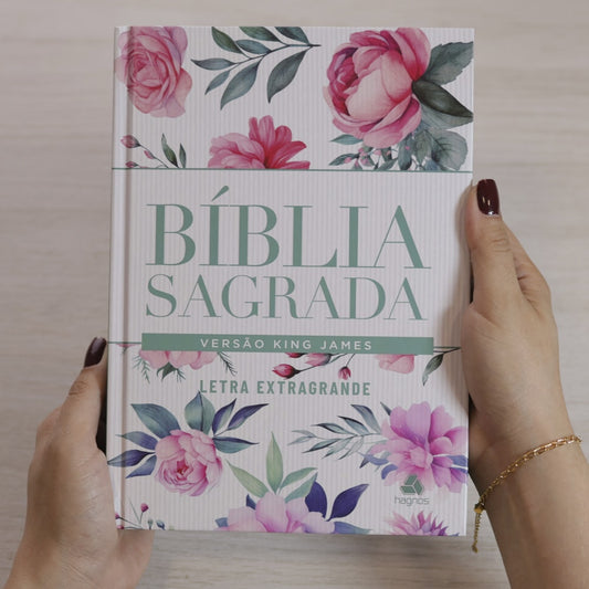 Bíblia Sagrada King James | Letra Extra Grande | Capa Dura Modelo Vida