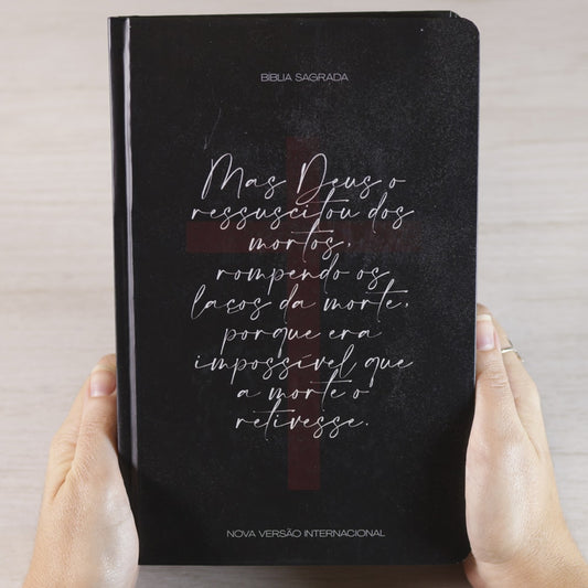 Bíblia Sagrada Cruz A Morte Não Pode Vencer | NVI | Letra Grande | Capa Dura