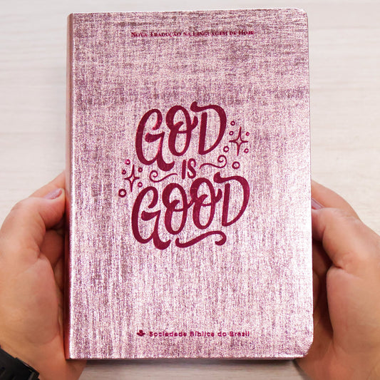 Bíblia Sagrada | NTLH | Letra Grande | Capa Cristal Rosa