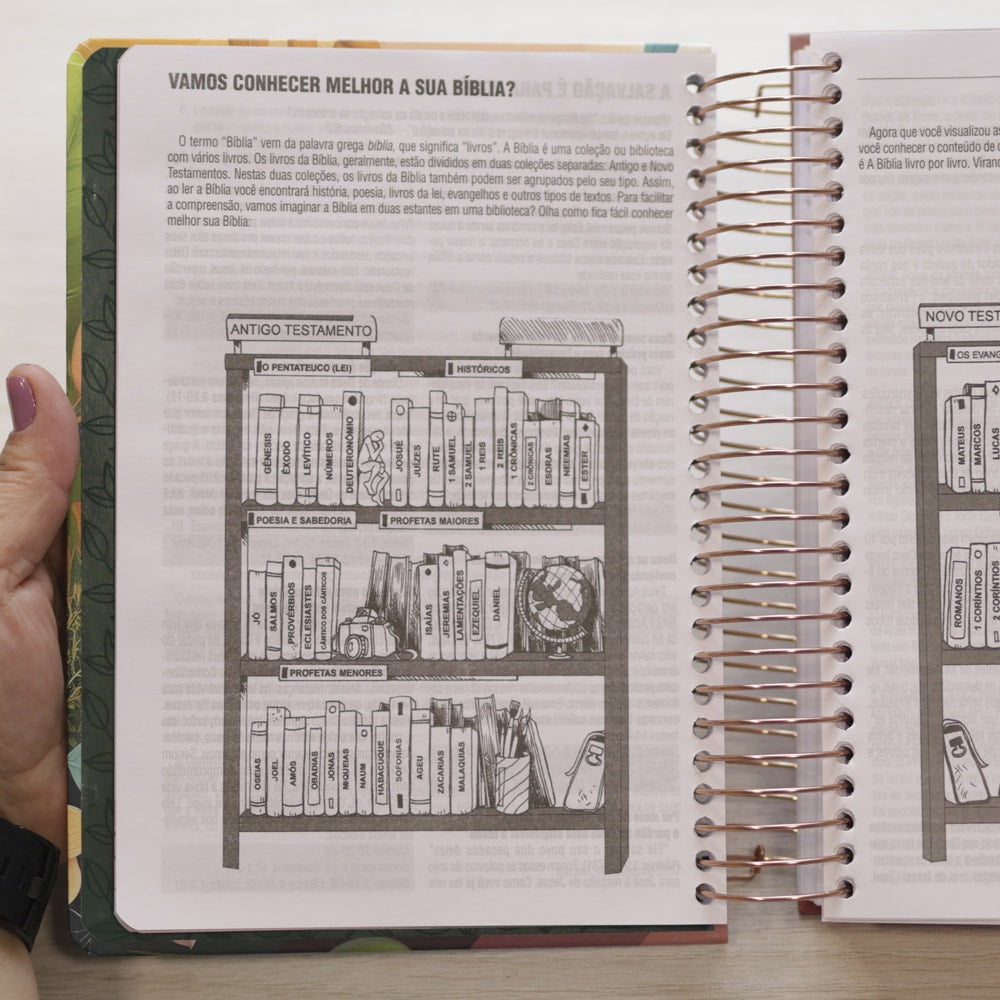 Bíblia Jornada Slim com Planner | NAA | Espaço Para Anotações | Capa Dura Espiral