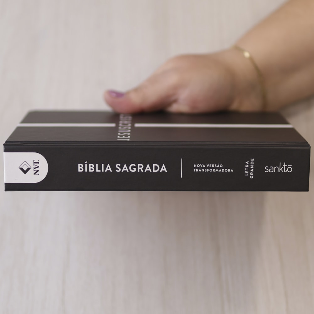 Bíblia Sagrada Cruz Jesus Cristo | NVT | Letra Grande | Capa Dura