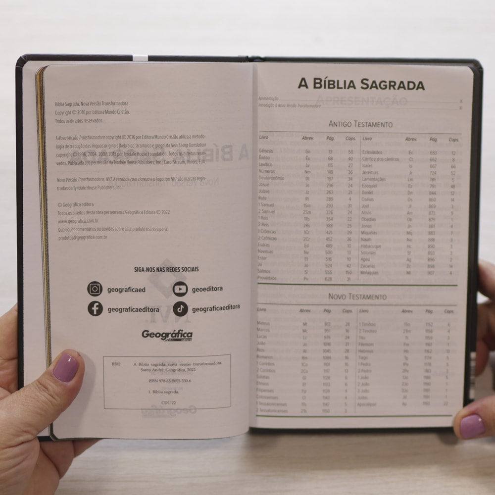 Bíblia Sagrada Cruz Jesus Cristo | NVT | Letra Grande | Capa Dura