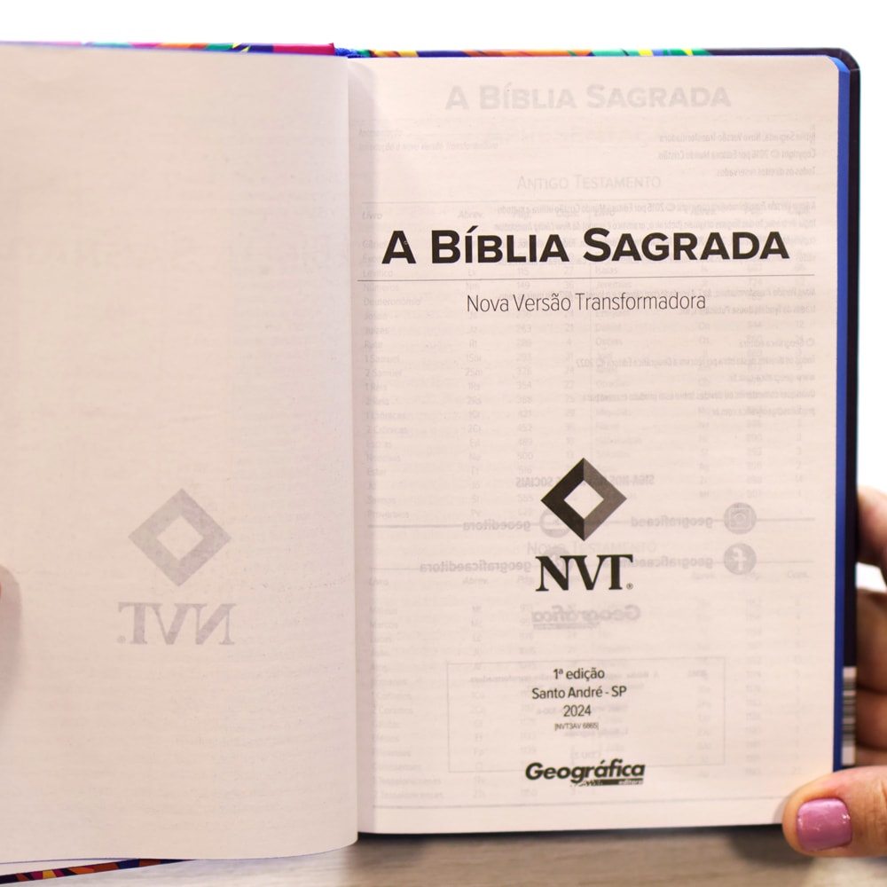Bíblia Sagrada Lion Colors | NVT | Letra Grande | Capa Dura