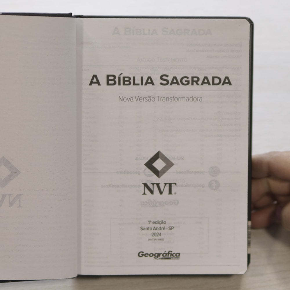 Bíblia Sagrada Lion Head | NVT | Letra Grande | Capa Dura