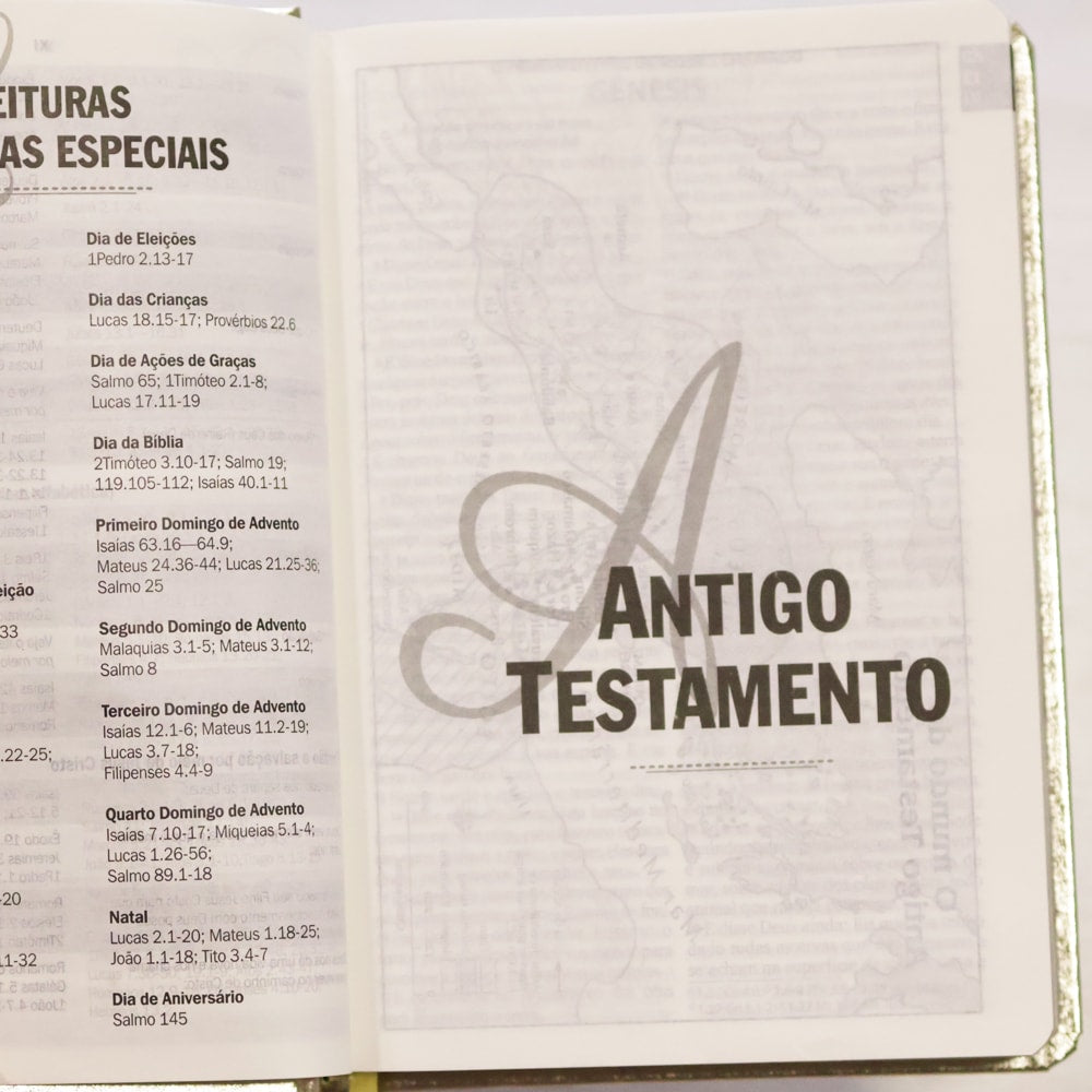 Bíblia Sagrada | ARA | Letra Grande | Capa Cristal Dourado Fosco