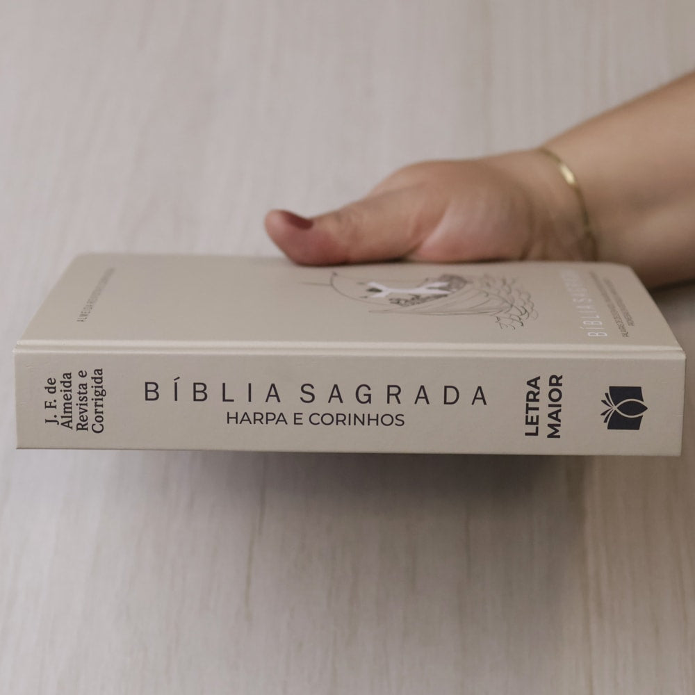 Bíblia Sagrada Jesus no Barco | ARC | Letra Maior | Harpa e Corinhos | Capa Dura