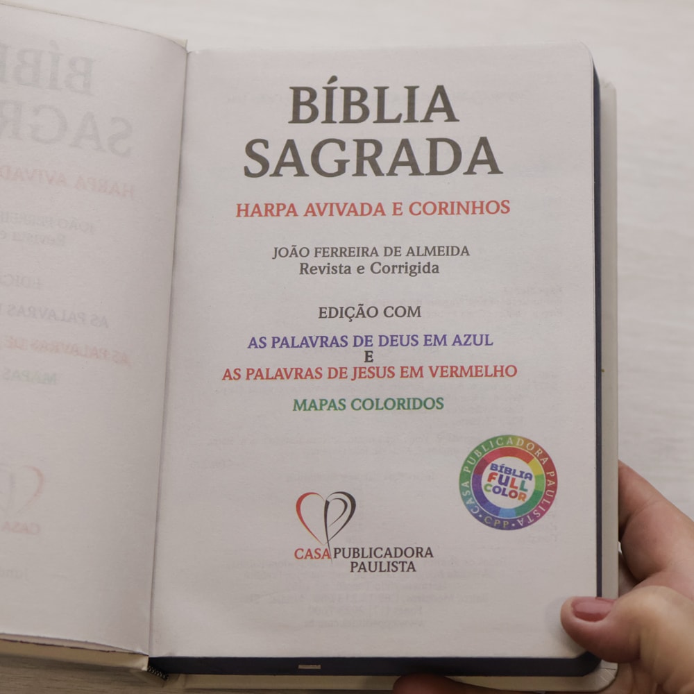 Bíblia Sagrada Jesus no Barco | ARC | Letra Maior | Harpa e Corinhos | Capa Dura