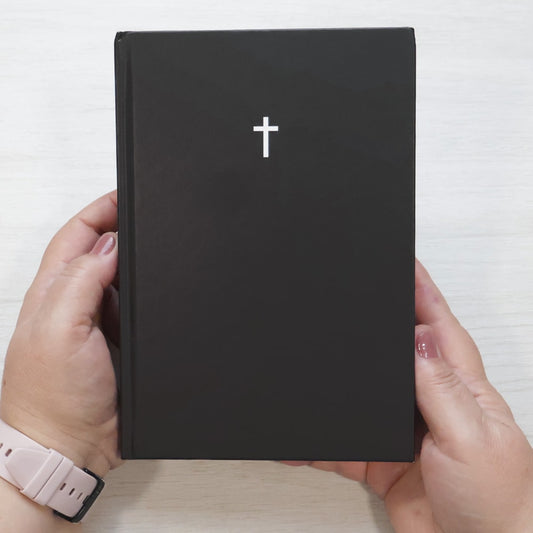 Bíblia Sagrada Cruz Preta | NAA | Letra Normal | Capa Dura