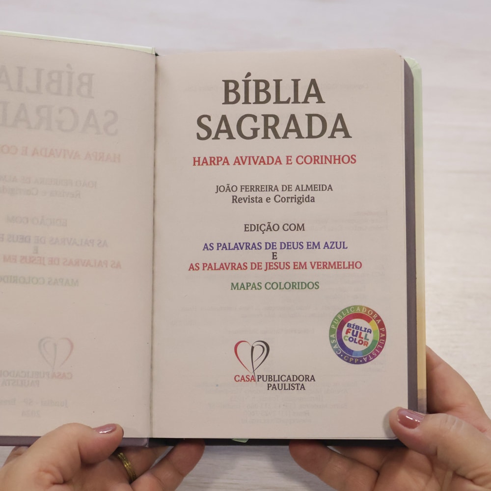 Bíblia Sagrada Tua Graça | ARC | Letra Maior | Harpa e Corinhos | Capa Dura