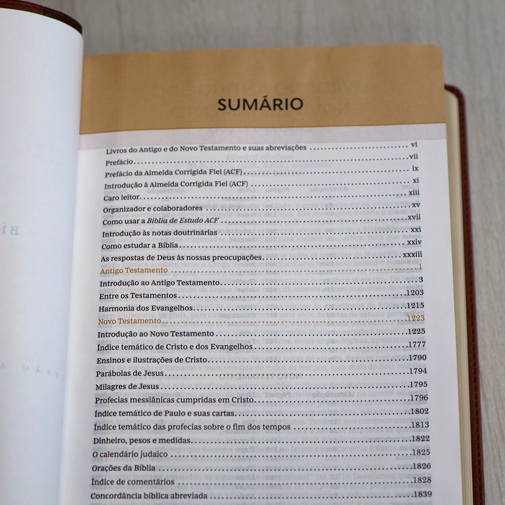 Bíblia de Estudo ACF | Letra Normal | Couro Soft Marrom