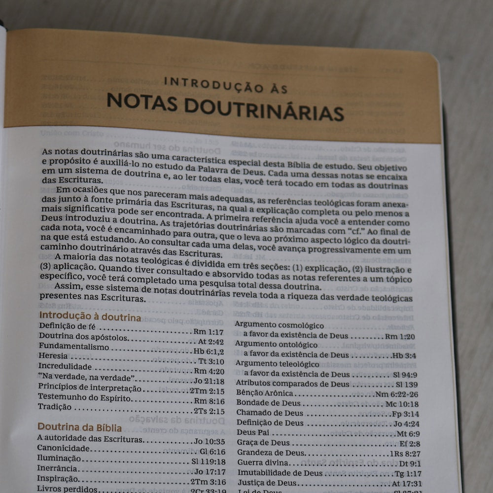 Bíblia de Estudo ACF | Letra Normal | Couro Soft Preta