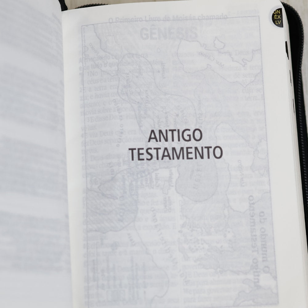 Bíblia Sagrada | ARC | Letra Gigante | Preta Com Zíper