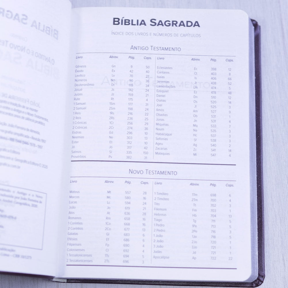 Bíblia Sagrada | ARC | Letra Normal | Capa Luxo Vinho Perolado