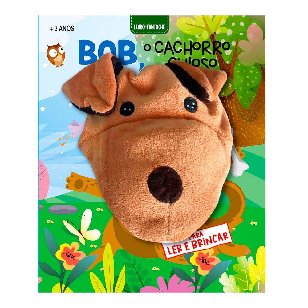 Bob O Cachorro Curioso | Livro Fantoche