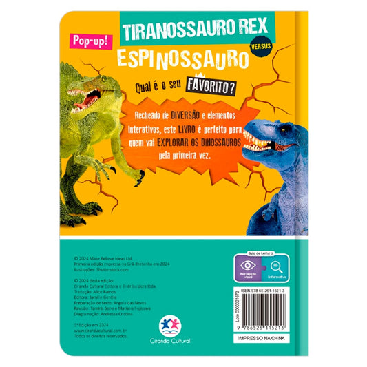 Tiranossauro Rex Versus Espinossauro | Pop-Up!
