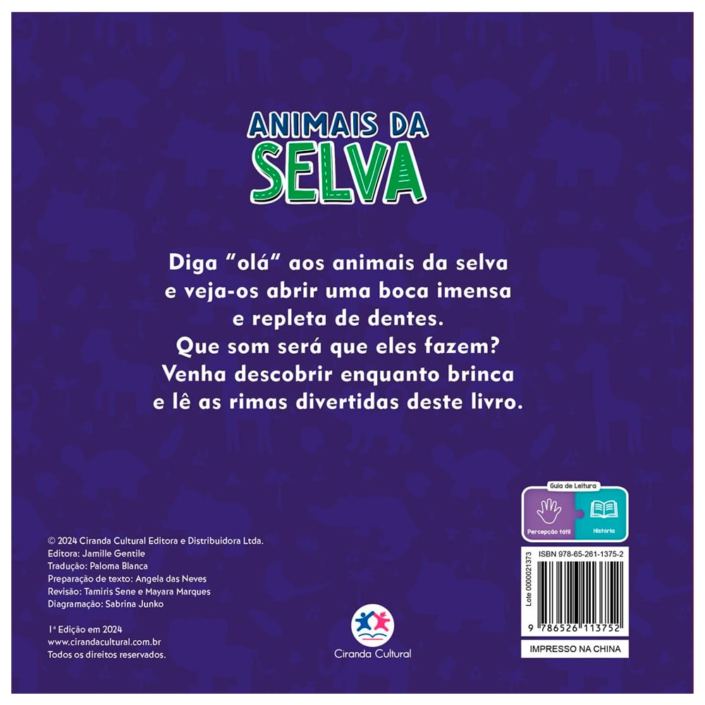 Toque, Sinta e Sorria | Animais da Selva