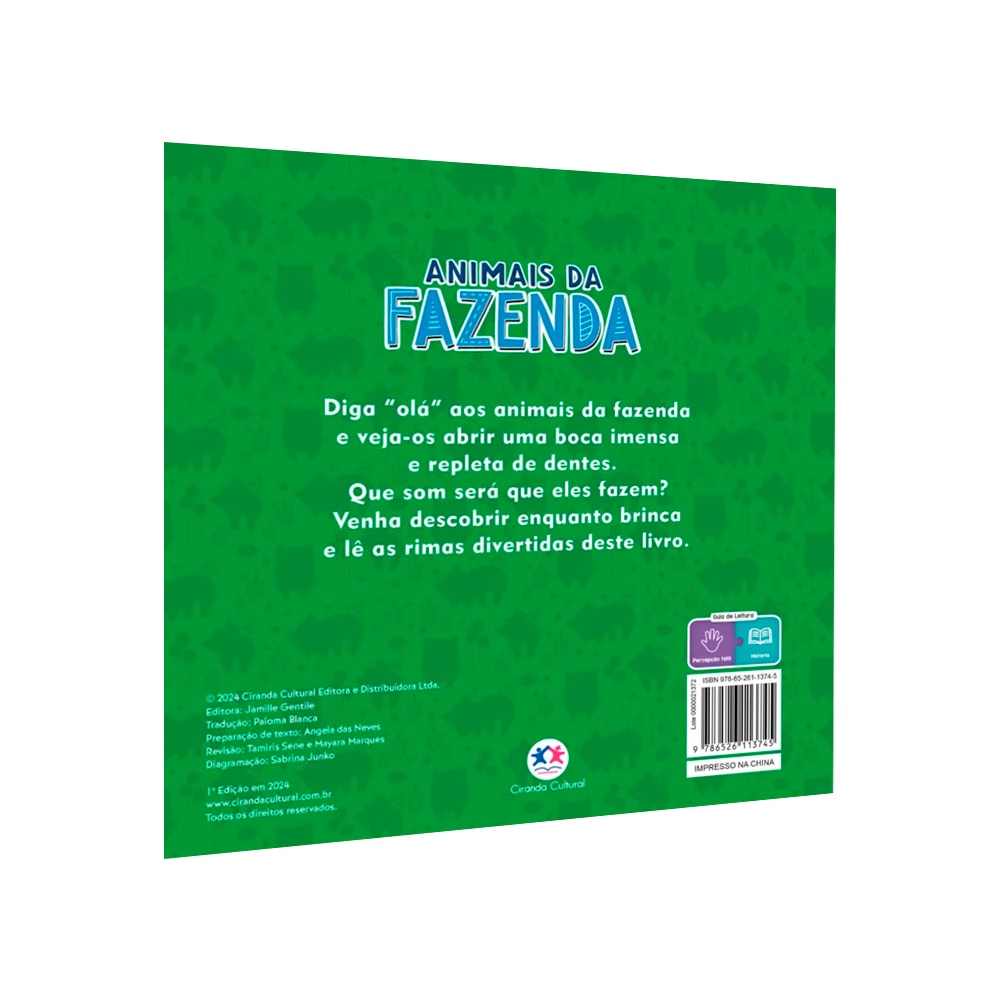 Livro Toque e Sinta | Animais da Fazenda | Ciranda Cultural