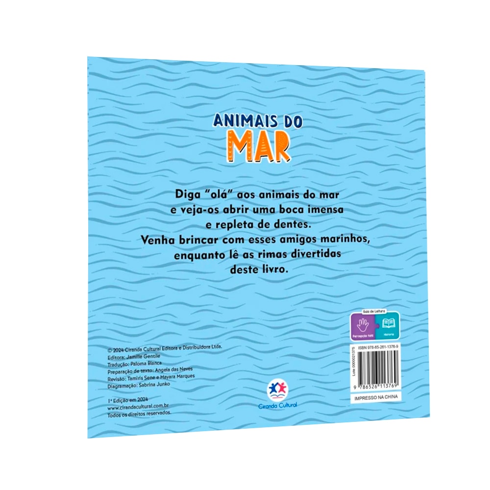 Livro Toque e Sinta | Animais do Mar | Ciranda Cultural