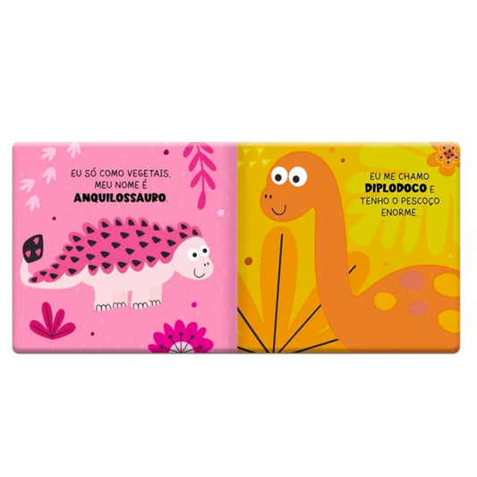 Dinossauros Animados | Livro de Banho | Com Dinossauro Para Brincar