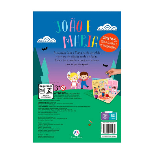 Livro Com Cenário João e Maria | Com 4 Personagens